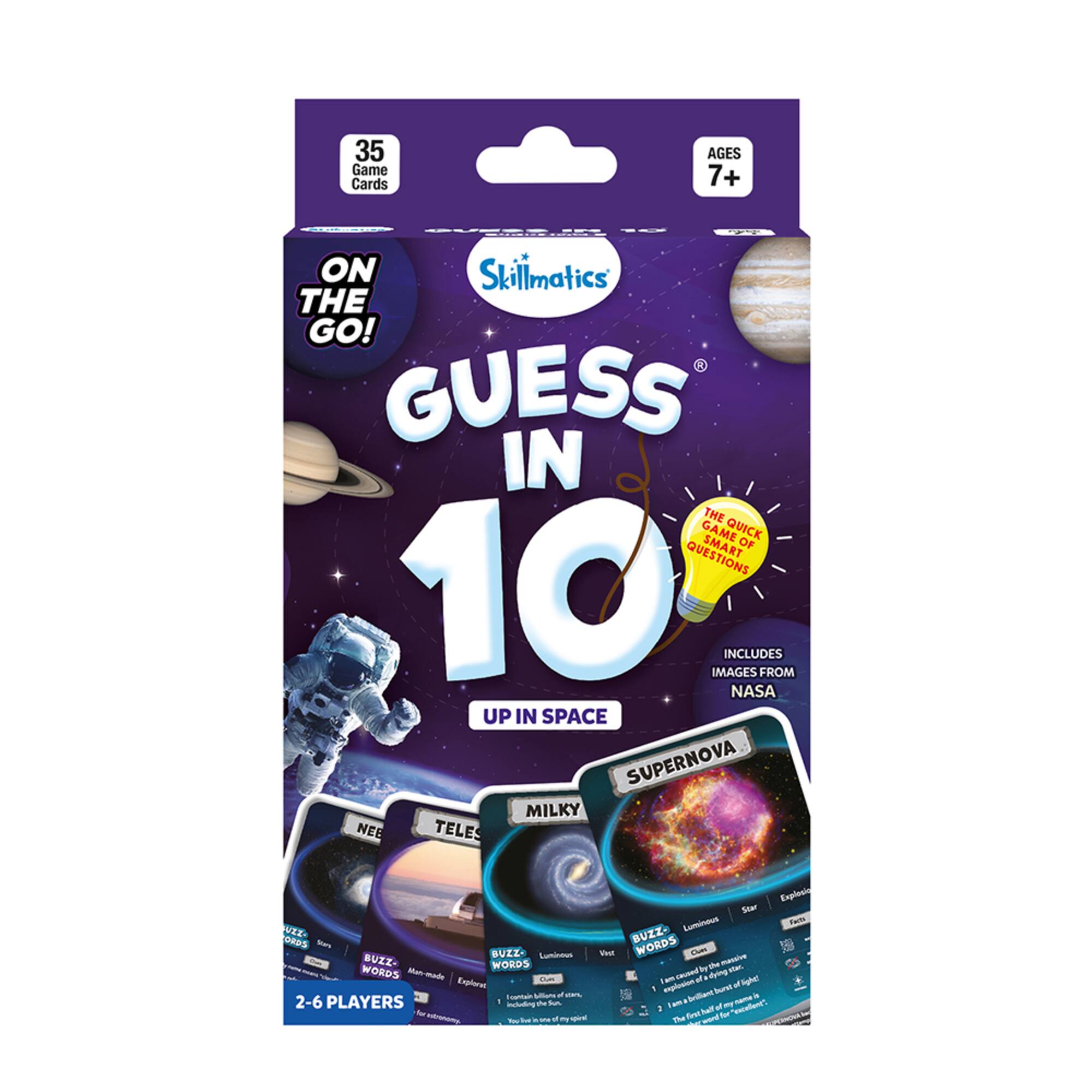 Skillmatics® Guess in 10® Up in Space Card Game